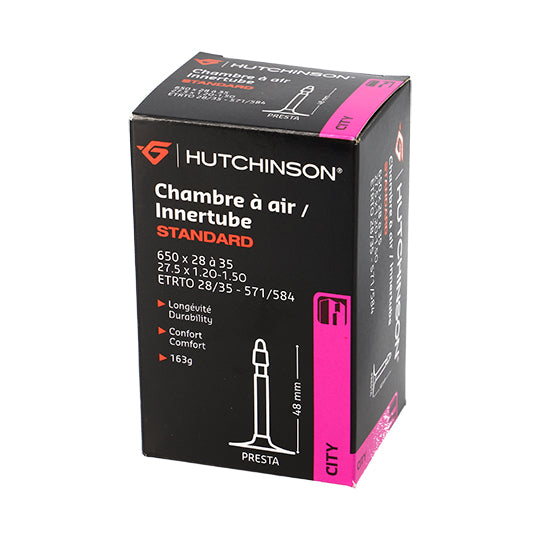 CHAMBRE A AIR VELO 650B/C (28/35-571/584) 27.5" X 1.20-1.50 VP HUTCHINSON STANDARD