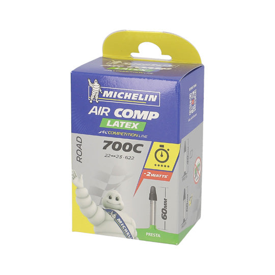 CHAMBRE A AIR VELO 700C (22/23-622) VP 60 MM MICHELIN AIRCOMP LATEX A1