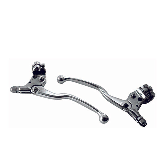 LEVIER FREIN CYCLO TUN'R ALU CHROME LONG (PR)