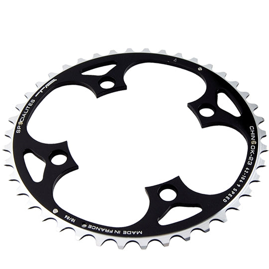 PLATEAU VTT TRIPLE DIAM 104 EXTER 42DTS NOIR 4 BRANCHES 23MM CHINOOK TA 9V