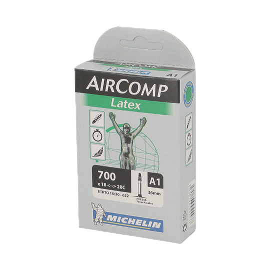 CHAMBRE A AIR VELO 700C (18/20-622) VP 36 MM MICHELIN AIRCOMP LATEX A1