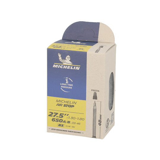 CHAMBRE A AIR VELO 27.5" X 1.30-1.80 (650A/B X 33-46) VP MICHELIN AIRSTOP B3
