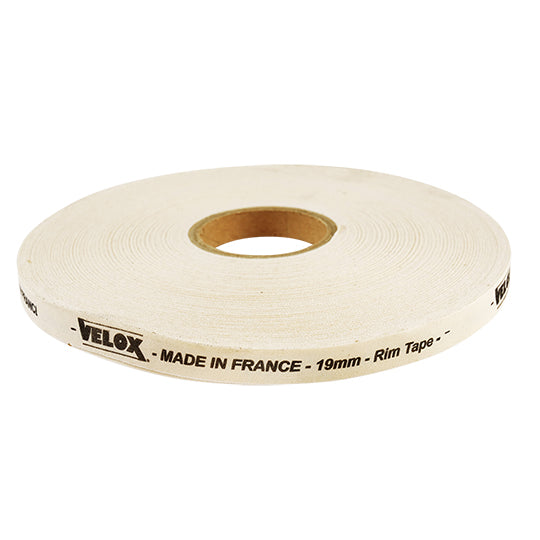 FOND DE JANTE ADHESIF VELOX 19MM HAUTE RESISTANCE COTON (ROULEAU DE 100M)
