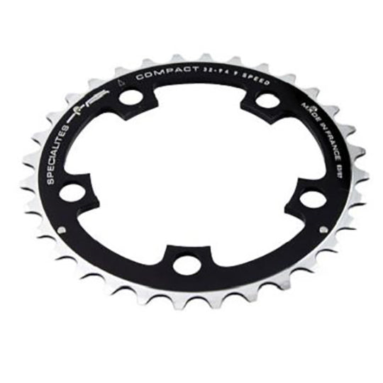 PLATEAU VTT TRIPLE DIAM 94 INTERM 32DTS NOIR 5 BRANCHES COMPACT TA 9V