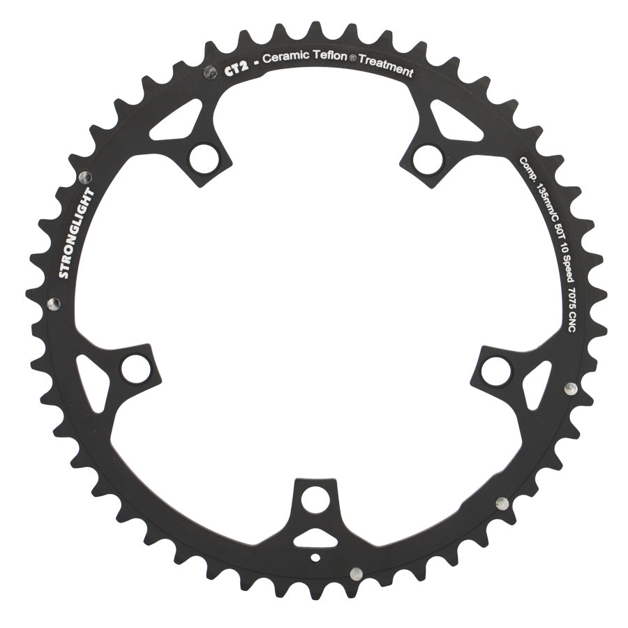 PLATEAU ROUTE DIAM 135 EXTER 50DTS NOIR CT2 ULTRA TORQUE STRONG 8/9/10V. 5 BRANCHES