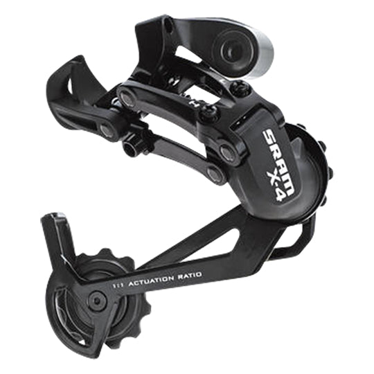 DERAILLEUR VTT AR SRAM X4 7/8V. NOIR CHAPE LONGUE