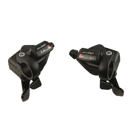 MANETTE VTT RAPID. PUSH-PULL 9X3V. COMPATIBLE SHIMANO ALU NOIR (PAIRE)