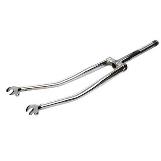 FOURCHE TRADI 650B ACIER CHROME FILETE 1" FIXATION FREIN TRADI
