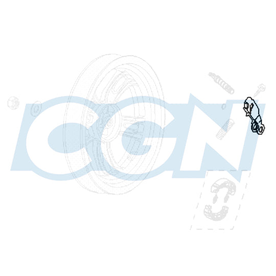 LEVIER MACHOIRE FREIN AR SCOOTER OEM PEUGEOT KISBEE/STREETZONE/VIVA 3/FIGHT 3/DJANGO 2