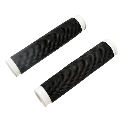 POIGNEE VELO HERRMANS DIAMOND 128MM NOIR/BLANC (PR)