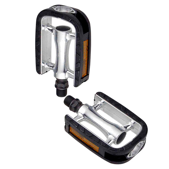 PEDALE CITY/URBAIN ALU OPTIMIZ CAGE KRATON ALU/NOIR D 9/16 (PR)