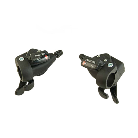 MANETTE VTT RAPID. PUSH-PULL 6X3V. COMPATIBLE SHIMANO NOIR (PR)
