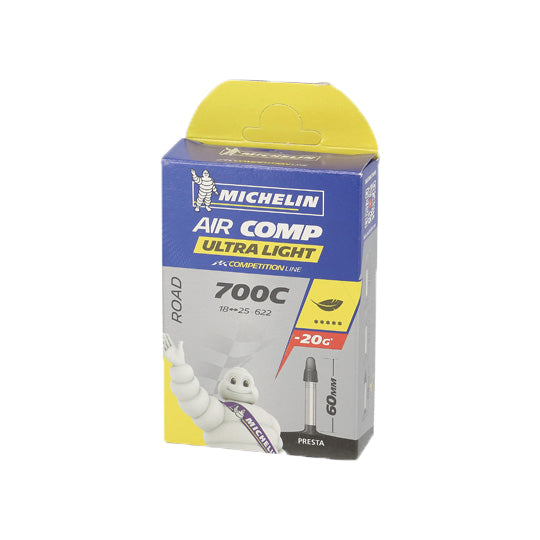 CHAMBRE A AIR VELO 700C (18/25-622) VP 60 MM MICHELIN AIRCOMP A1