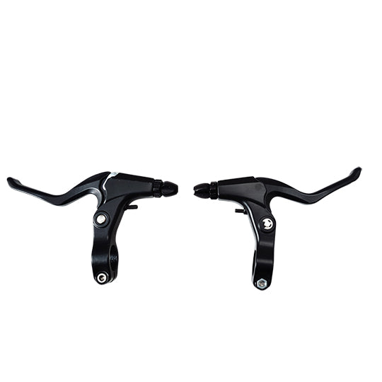 LEVIER FREIN VELO VTT V-BRAKE 2 DOIGTS OPTIMIZ TOUT ALU NOIR (PR)