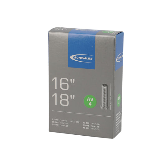 CHAMBRE A AIR A VELO 16/18" X 1.10-1.40 (28/37-340/349/355) VS SCHWALBE AV4