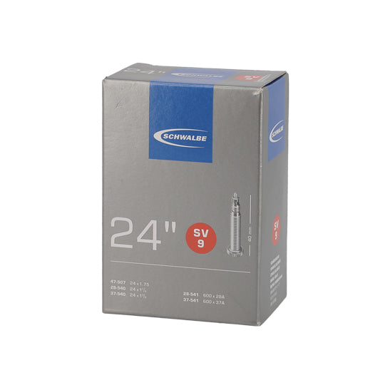 CHAMBRE A AIR VELO 24" X 1 1/8 - 1.90 (600A - 28/47-507/541) VP SCHWALBE STANDARD SV9