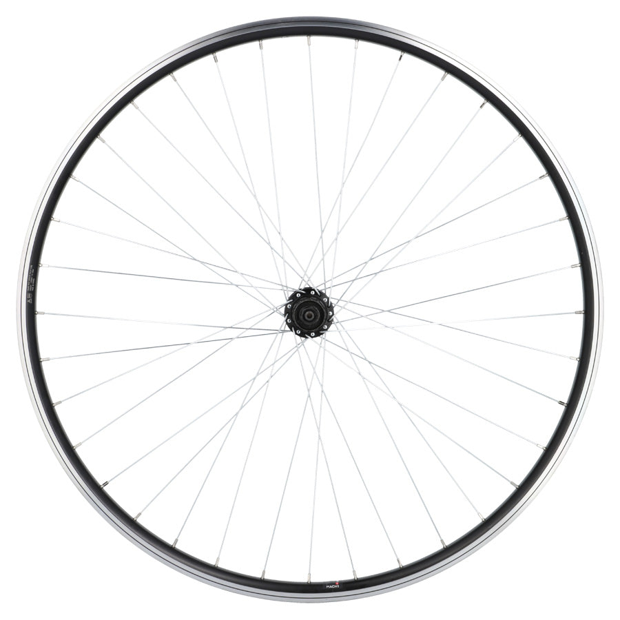 ROUE VTC 28" AR BLOCAGE K7 JANTE NOIR MACH1 ER10. MOYEU SHIMANO QC300 V-BRAKE 8/9/10V 36T