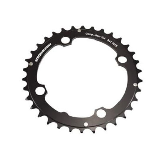 PLATEAU VTT TRIPLE DIAM 104 INTERM 34DTS NOIR 4 BRANCHES ALU 7075 STRONG 9V