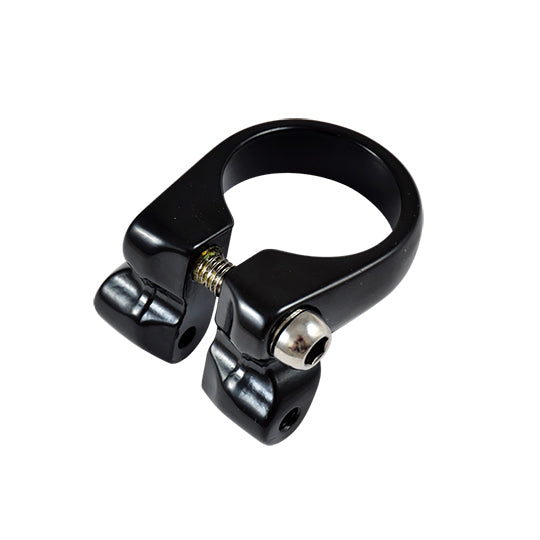 COLLIER TIGE DE SELLE ROUTE/VTT D31.8 MM AVEC FIXATION PORTE BAGAGE AR ALU NOIR