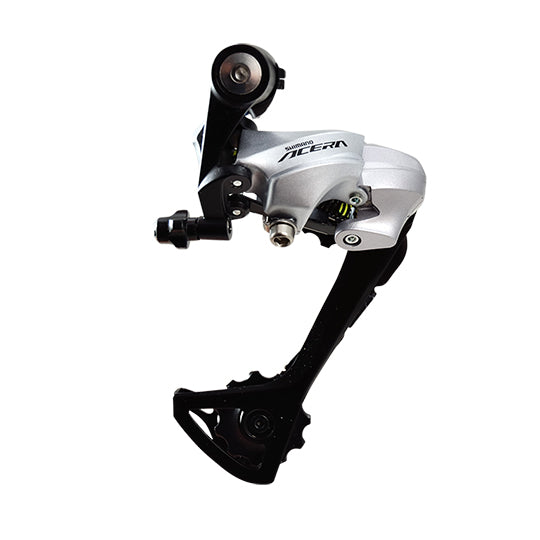 DERAILLEUR VTC/TREKKING AR SHIMANO ACERA T3000 9V. ARGENT GRANDE CHAPE