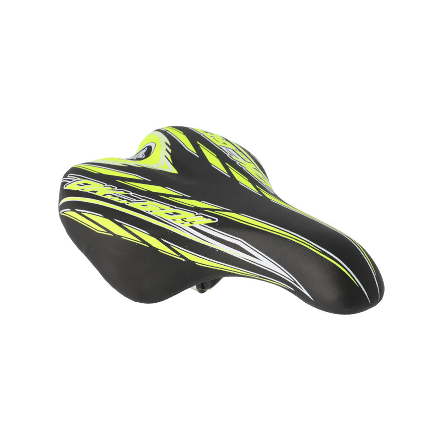 SELLE ENFANT KID 16/20 POUCES MONTE GRAPPA 996 OK GO NOIR/JAUNE AVEC CHARIOT DE SELLE