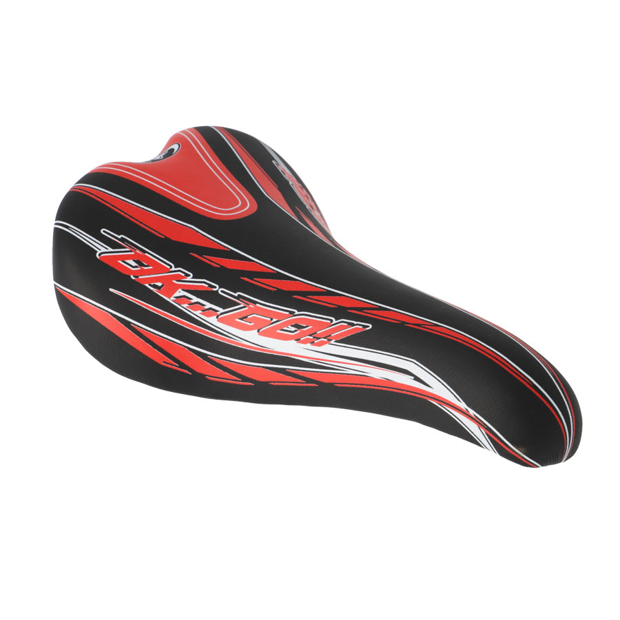 SELLE ENFANT JUNIOR 24/26 POUCES MONTE GRAPPA 920 STORM NOIR/ROUGE AVEC CHARIOT DE SELLE
