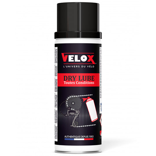 HUILE/LUBRIFIANT CHAINE VELOX DRY LUBE TOUTES CONDITIONS (AEROSOL 200 ML)