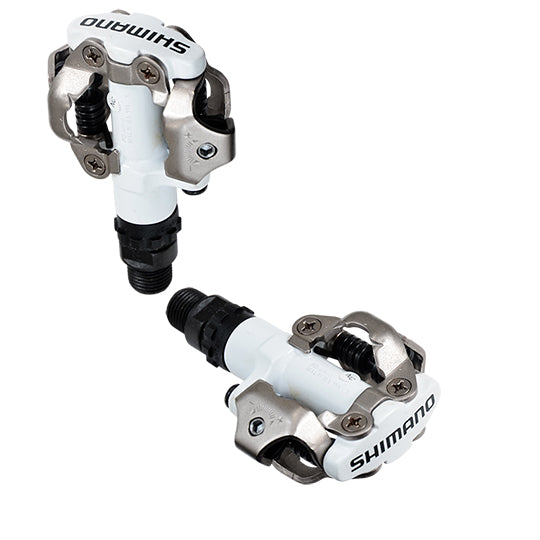 PEDALE VTT AUTO SHIMANO SPD XC M520 BLANC (PR)