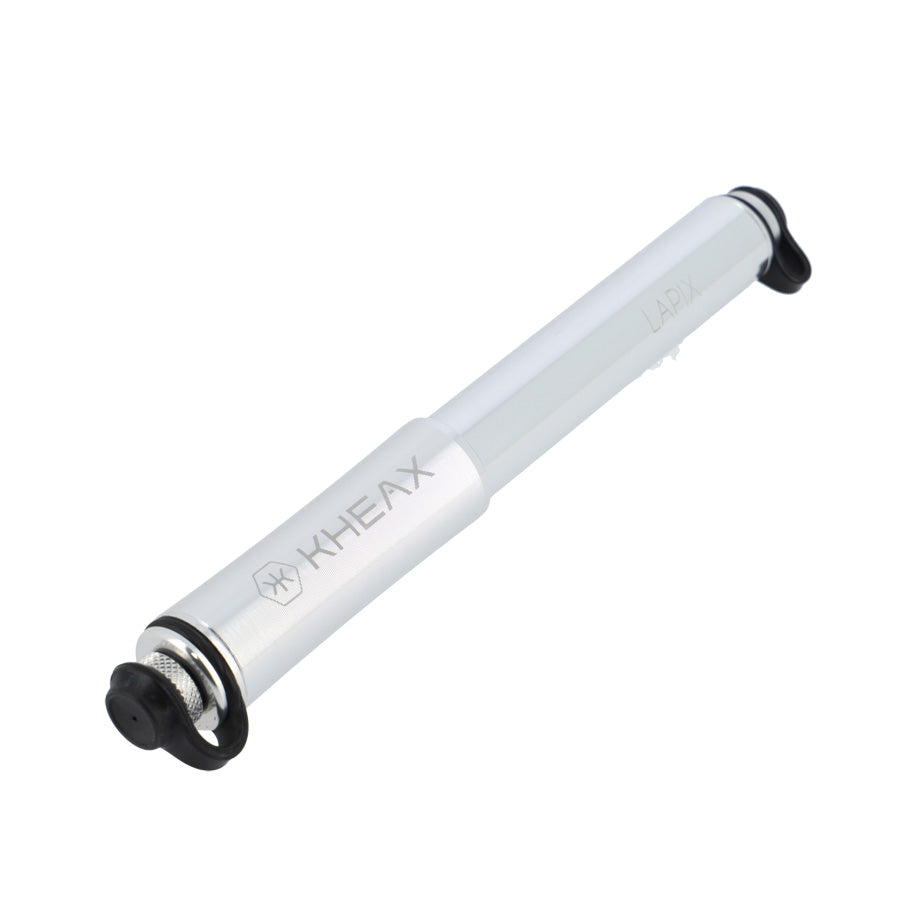 POMPE MINI ROUTE KHEAX LAPIX HP S TOUT ALU ARGENT L180MM 140PSI/9.7BAR