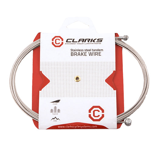 CABLE FREIN VTT/ROUTE INOX CLARKS D1.5MM L2.00M (VENDU A L'UNITE)