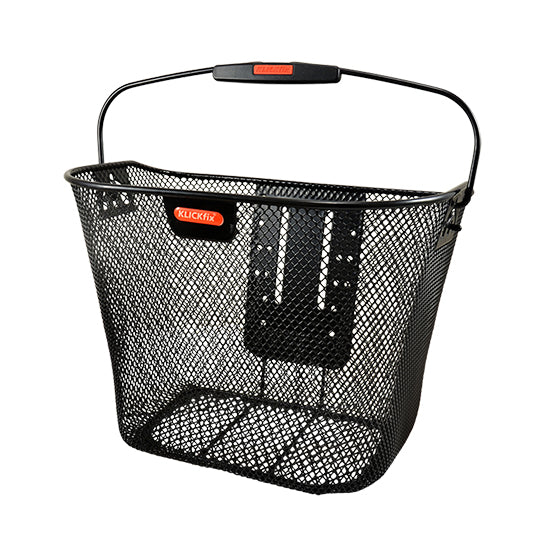 PANIER AV FIXE ACIER KLICKFIX 16L NOIR 35X26X25 CM (AVEC FIXATION VAE/ E BIKE 22-31.8 MM)