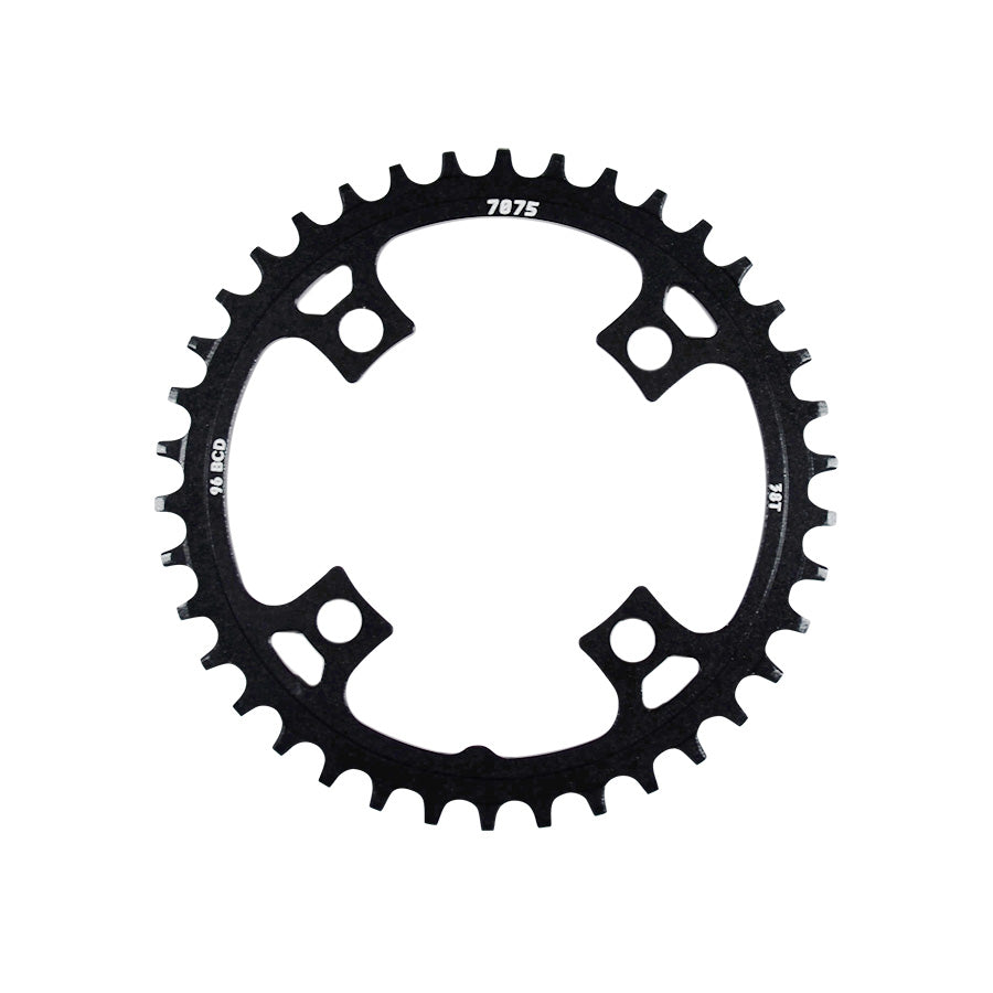 PLATEAU VTT MONO DIAM 96 EXTER 38DTS NOIR 4 BRANCHES SUNRACE CRMX00 1X10/11/12V.