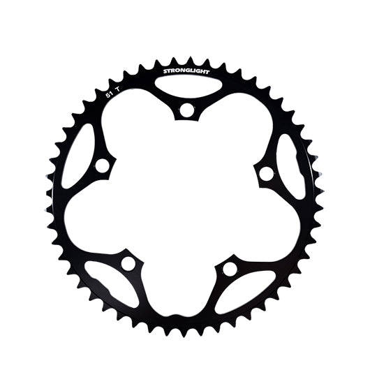 PLATEAU ROUTE DIAM 130 EXTER 51DTS NOIR ALU 5083 STRONG 8/9/10V. 5 BRANCHES