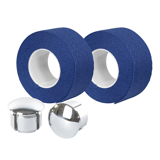 GUIDOLINE VELOX COTON SUPERIEUR TRESSOSTAR 90 BLEU ROYAL AVEC EMBOUTS GUIDON (PR) BLISTER