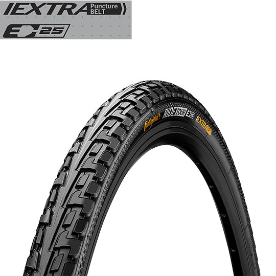 PNEU VTC/URBAIN 700X47C - 28X1.75 TR CONTINENTAL RIDE TOUR TT NOIR (47-622) VAE/EBIKE 25