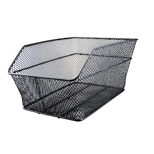 PANIER AR ACIER MAILLE NOIR OPTIMIZ (FIXATION SUR PORTE BAGAGE VIS+RAIL) 400X290X190MM