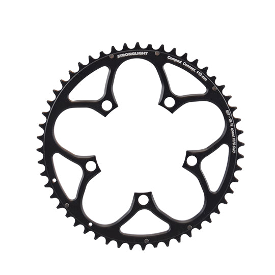 PLATEAU ROUTE DIAM 110 EXTER 52DTS NOIR ALU 7075 STRONG 10/9V. 5 BRANCHES