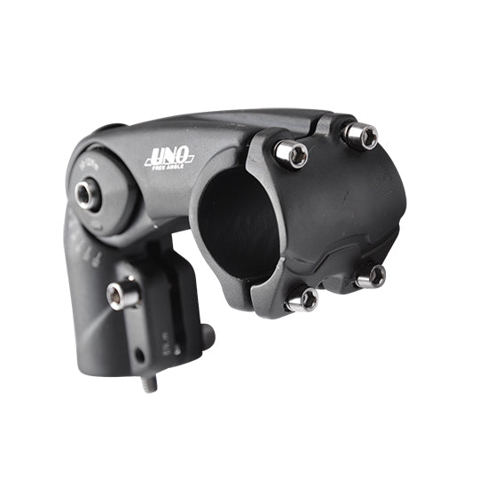 POTENCE REGLABLE AHEAD SET 1''1/8 L110 UNO ALU 6061 NOIR HT 62MM 0/+60° (CINTRE 31.8)