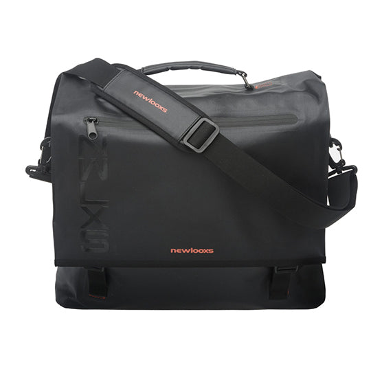 SACOCHE VELO PORTE BAGAGE NEWLOOXS VARO MESSENGER NOIR 100% ETANCHE - 15 LITRES - 390X300X