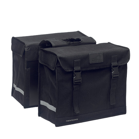 SACOCHE VELO PORTE BAGAGE A PONT NEWLOOXS BASIC CANVAS DE LUXE NOIR - 46 LITRES - 390X330X