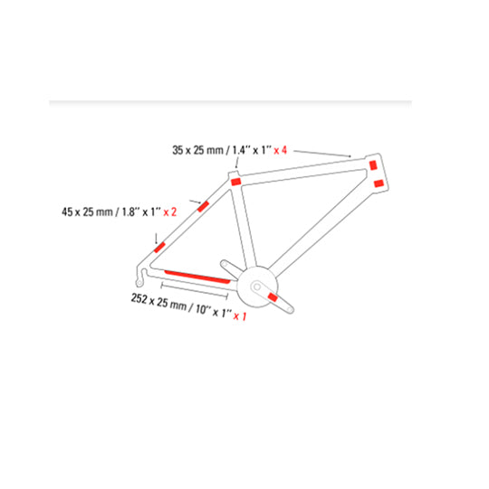 PROTECTION CADRE ZEFAL SKIN ARMOR FILM POLYURETHANE TAILLE S 7 PATCHS