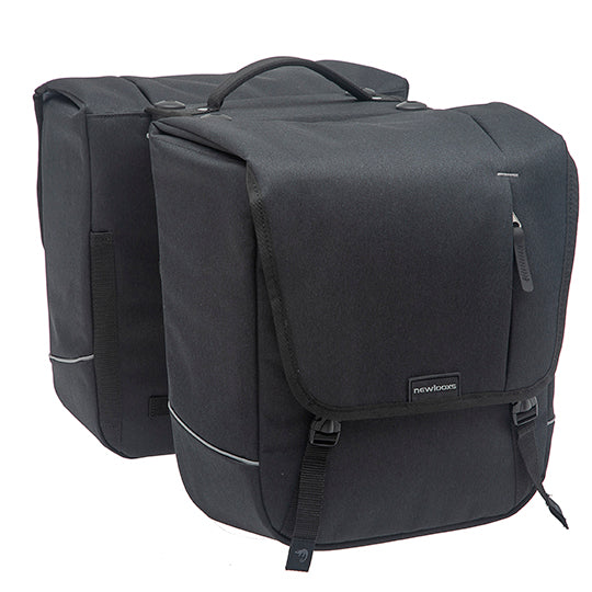 SACOCHE VELO PORTE BAGAGE A PONT NEWLOOXS NOVA DOUBLE NOIR RACKTIME - 32 LITRES -