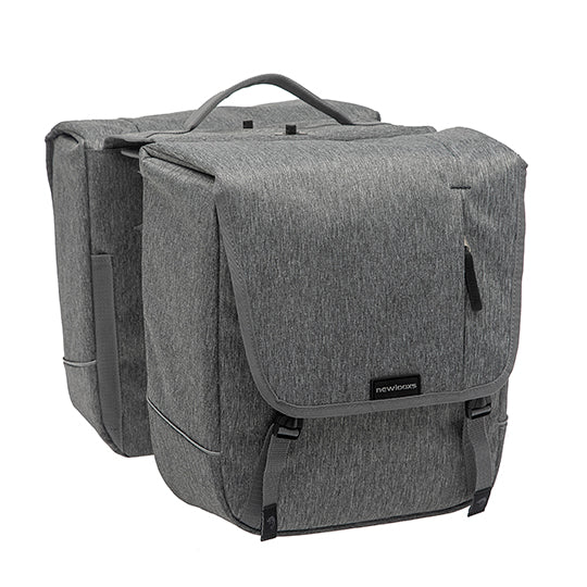 SACOCHE VELO PORTE BAGAGE A PONT NEWLOOXS NOVA DOUBLE GRIS DETACHABLE - 32 LITRES -