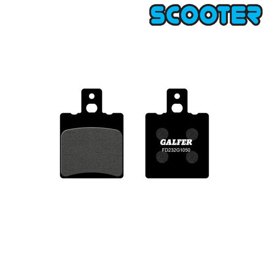 PLAQUETTE FREIN 108 GALFER G1050 ADAPT. AV 50 SR RACING/ 125 LEONARDO (PR)