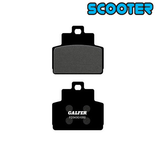 PLAQUETTE FREIN 15 GALFER G1050 ADAPT. AR PIAGGIO X8 (HENG TONG) (PR)