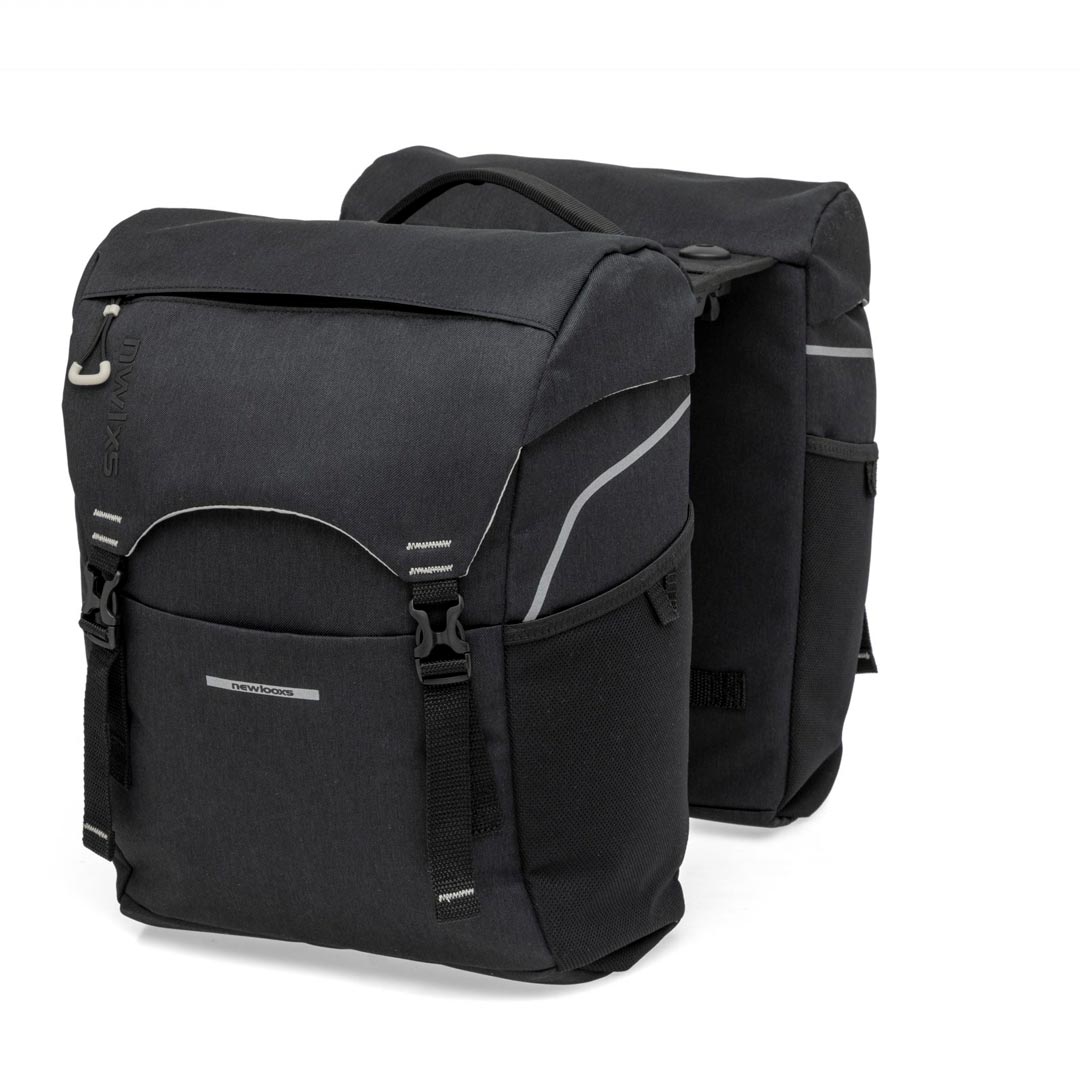 SACOCHE VELO PORTE BAGAGE A PONT NEWLOOXS SPORTS NOIR RACKTIME - 32 LITRES - 290x390x160MM