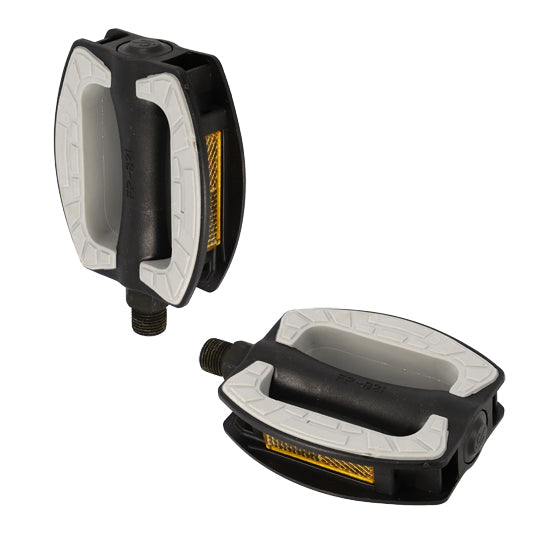 PEDALE CITY/URBAIN RESINE OPTIMIZ GRIS/NOIR SURFACE ANTI DERAPANTE D 9/16 (PR)