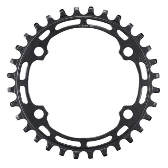 PLATEAU VTT MONO DIAM 96 EXTER 30DTS NOIR 4 BRANCHES SHIMANO DEORE M5100 ACIER 10/11V