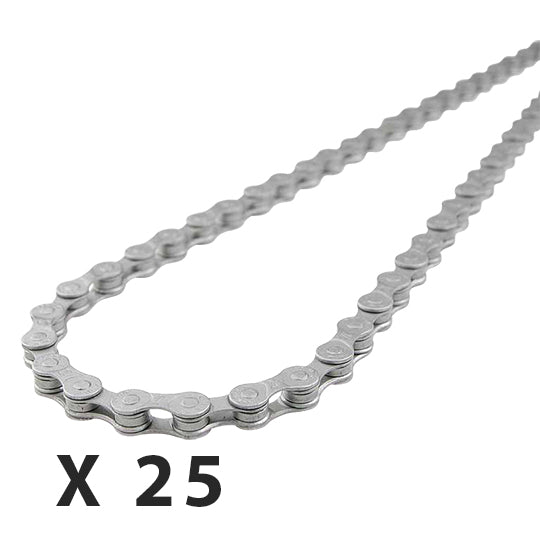 CHAINE VELO 8V. SRAM PC-830 GRIS 114M ATTACHE RAPIDE (X25 VRAC)