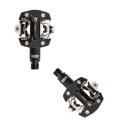 PEDALE VTT AUTO LOOK X TRACK GRAVEL GRIS FONCE (PR)